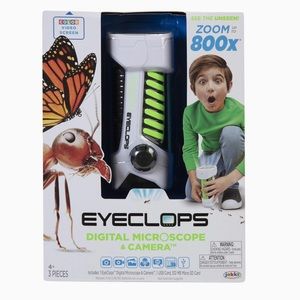 EyeClops Digital Microscope & Camera with built in color screen -800X Zoom- NEW